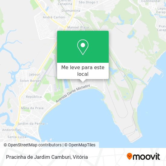 Pracinha de Jardim Camburi mapa