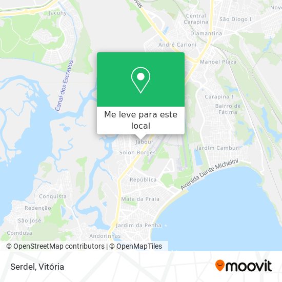 Serdel mapa