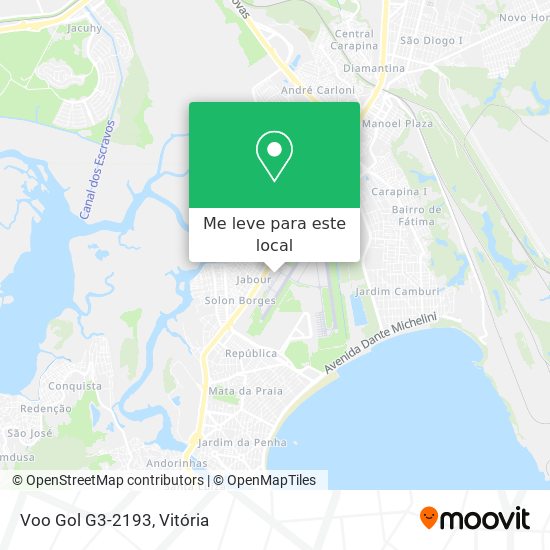 Voo Gol G3-2193 mapa