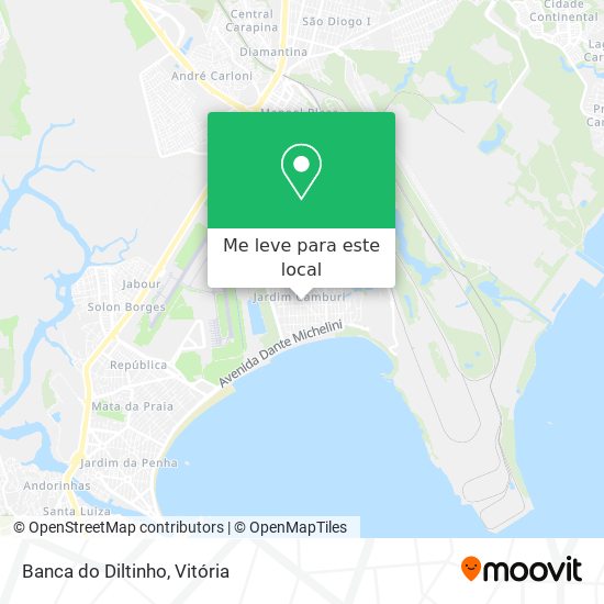 Banca do Diltinho mapa