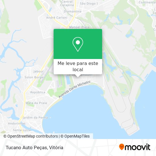 Tucano Auto Peças mapa