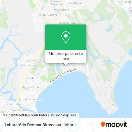 Laboratório Deomar Bittencourt mapa