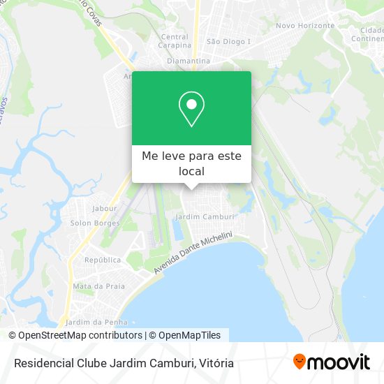 Residencial Clube Jardim Camburi mapa