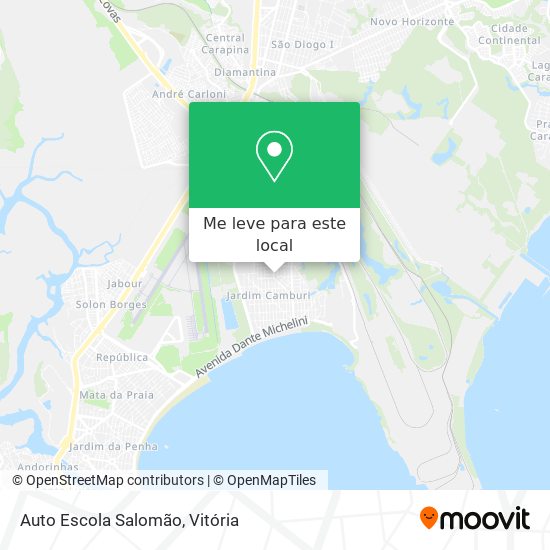 Auto Escola Salomão mapa