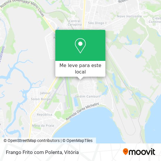 Frango Frito com Polenta mapa