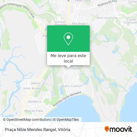 Praça Nilze Mendes Rangel mapa