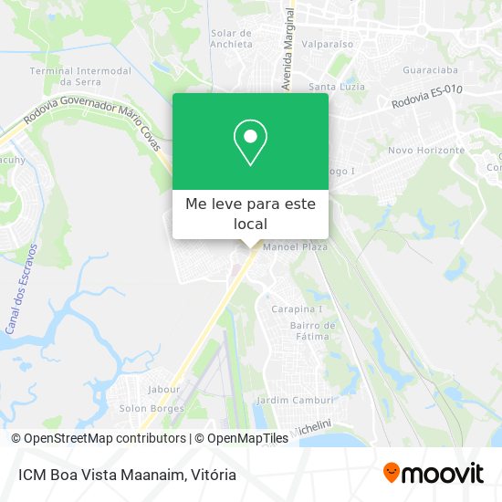 ICM Boa Vista Maanaim mapa