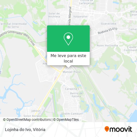 Lojinha do Ivo mapa
