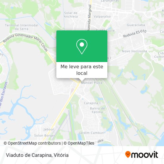 Viaduto de Carapina mapa