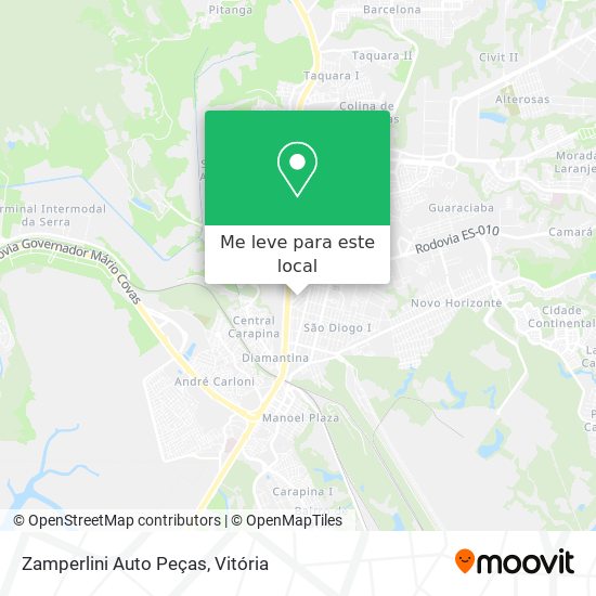 Zamperlini Auto Peças mapa