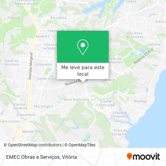 EMEC Obras e Serviços mapa