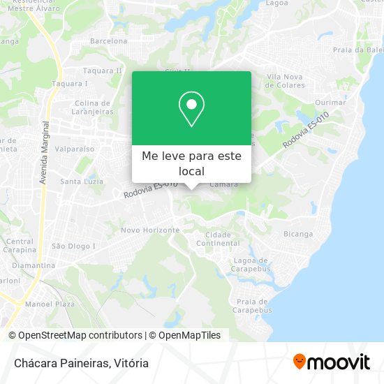 Chácara Paineiras mapa