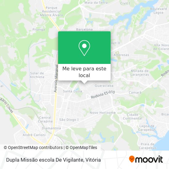 Dupla Missão escola De Vigilante mapa