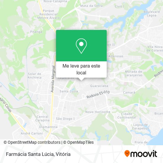 Farmácia Santa Lúcia mapa