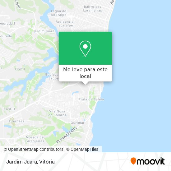 Jardim Juara mapa