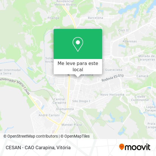 CESAN - CAO Carapina mapa
