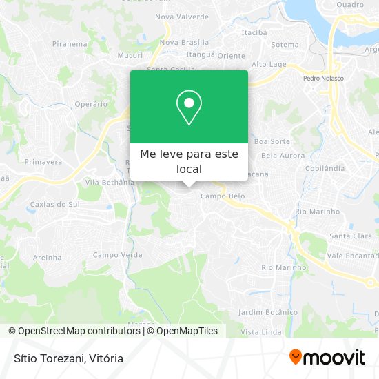 Sítio Torezani mapa