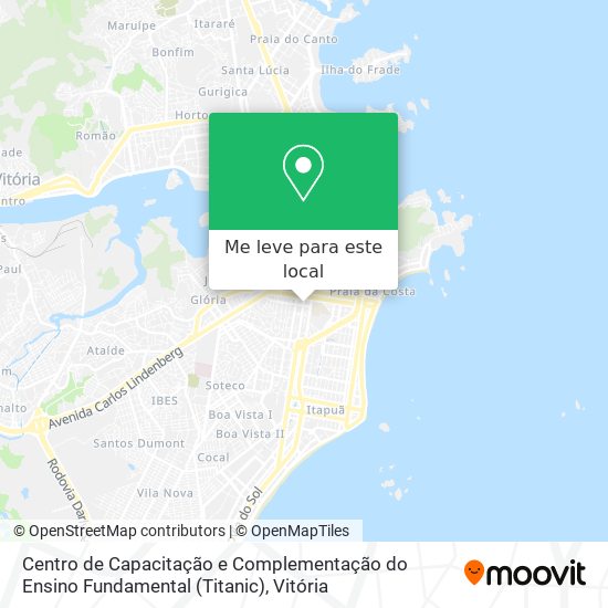 Centro de Capacitação e Complementação do Ensino Fundamental (Titanic) mapa