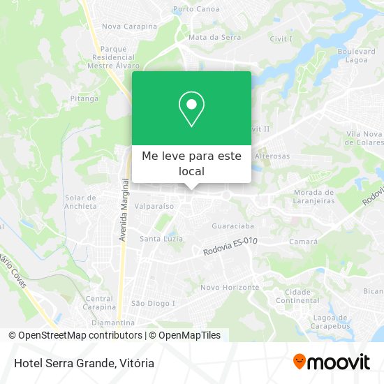 Hotel Serra Grande mapa