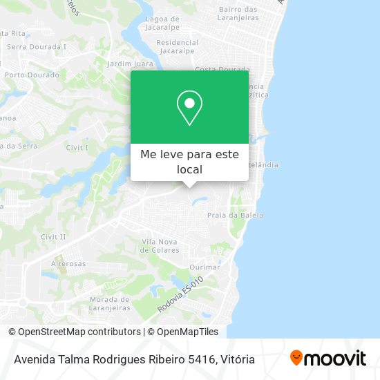 Avenida Talma Rodrigues Ribeiro 5416 mapa