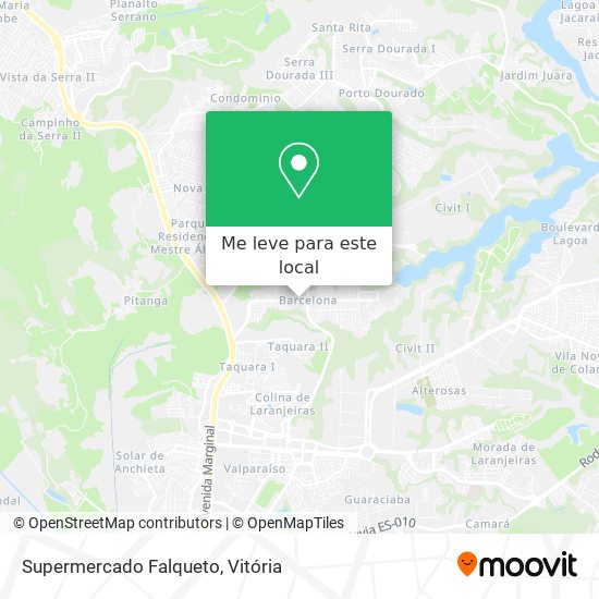 Supermercado Falqueto mapa