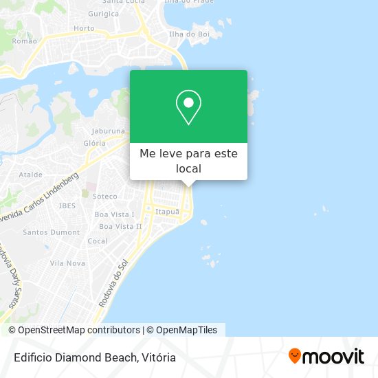 Edificio Diamond Beach mapa