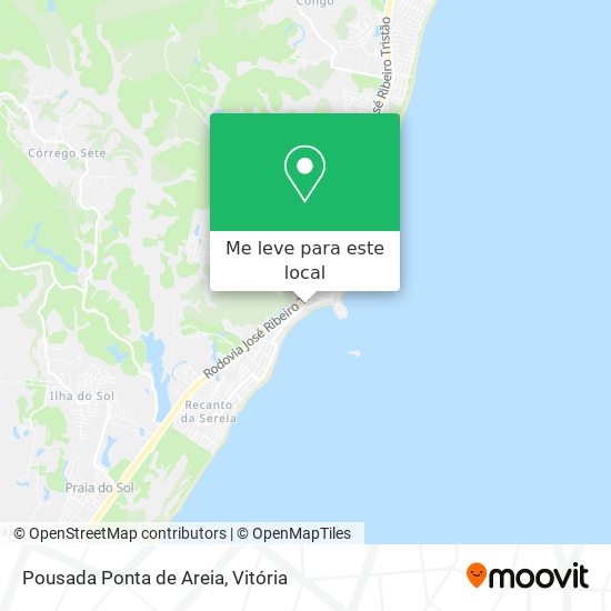 Pousada Ponta de Areia mapa