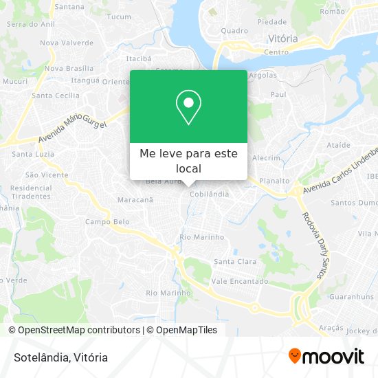 Sotelândia mapa