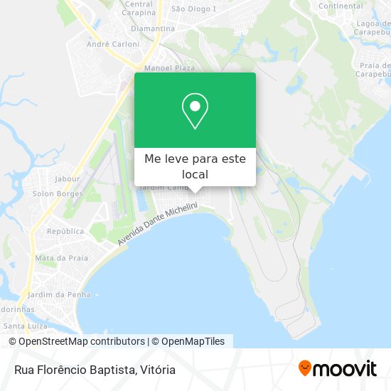 Rua Florêncio Baptista mapa