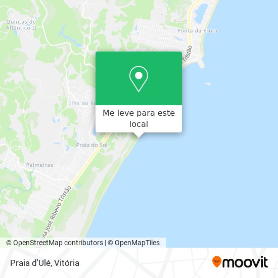 Praia d'Ulé mapa