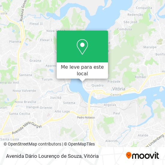 Avenida Dário Lourenço de Souza mapa