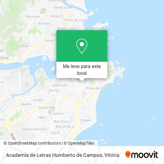 Academia de Letras Humberto de Campos mapa
