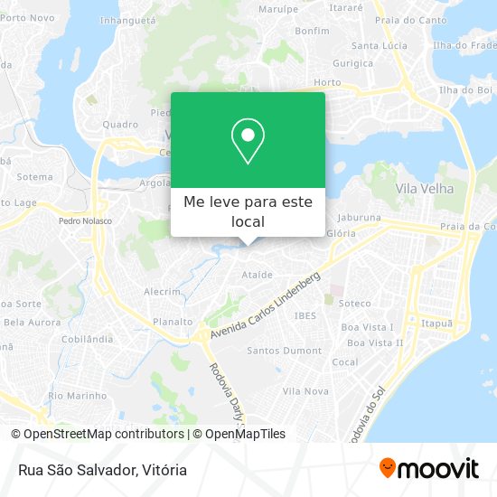 Rua São Salvador mapa