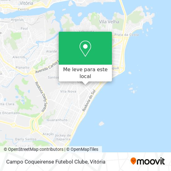 Campo Coqueirense Futebol Clube mapa