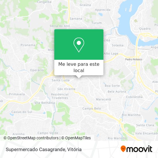 Supermercado Casagrande mapa