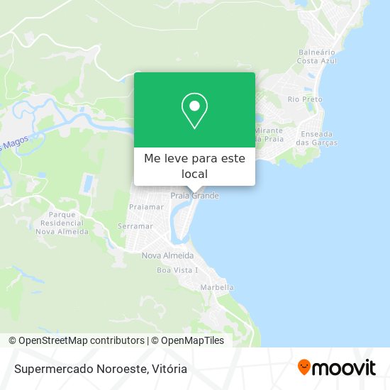 Supermercado Noroeste mapa