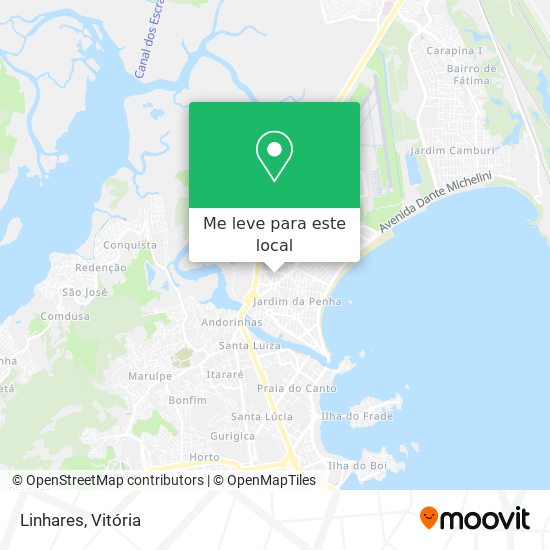 Linhares mapa