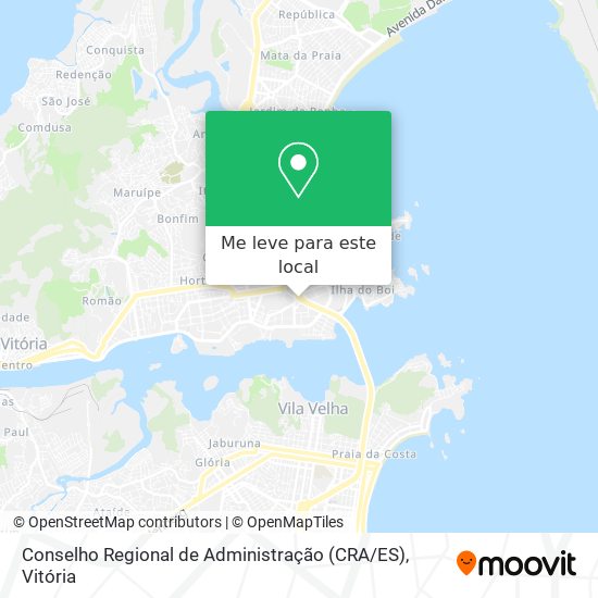 Conselho Regional de Administração (CRA / ES) mapa