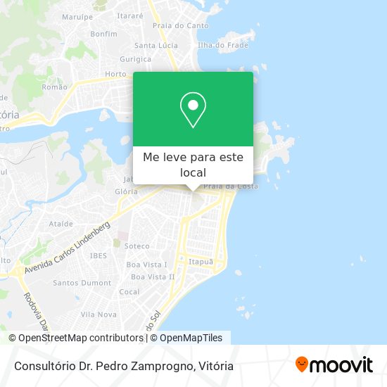 Consultório Dr. Pedro Zamprogno mapa