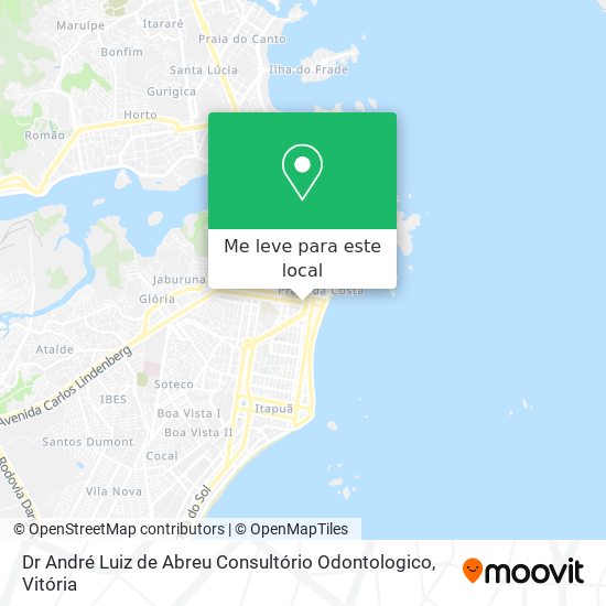 Dr André Luiz de Abreu Consultório Odontologico mapa