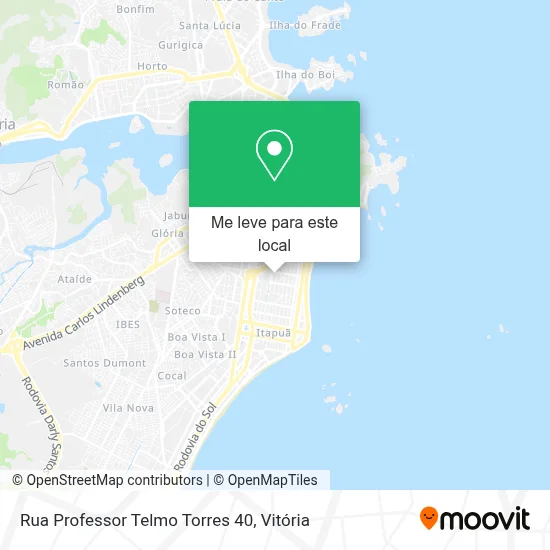 Rua Professor Telmo Torres 40 mapa