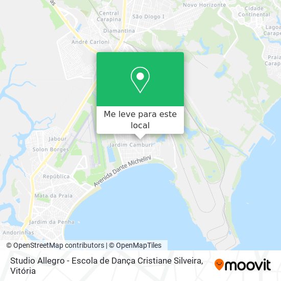 Studio Allegro - Escola de Dança Cristiane Silveira mapa