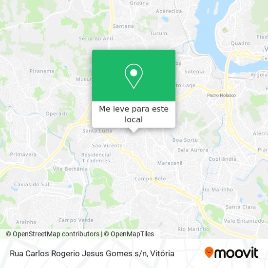 Rua Carlos Rogerio Jesus Gomes s / n mapa