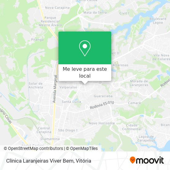 Clínica Laranjeiras Viver Bem mapa