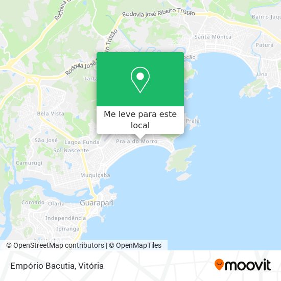 Empório Bacutia mapa