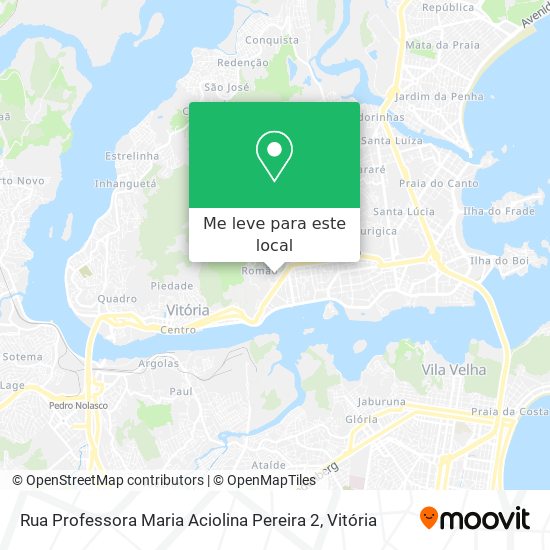 Rua Professora Maria Aciolina Pereira 2 mapa