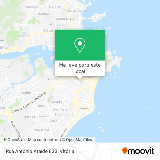 Rua Antônio Ataíde 823 mapa