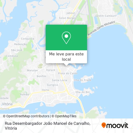 Rua Desembargador João Manoel de Carvalho mapa