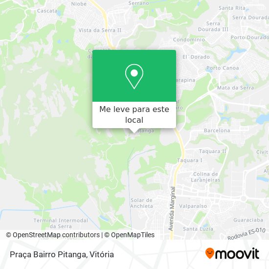 Praça Bairro Pitanga mapa