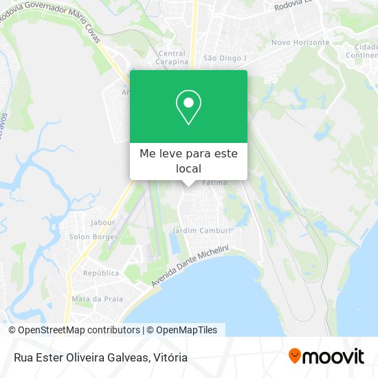 Rua Ester Oliveira Galveas mapa